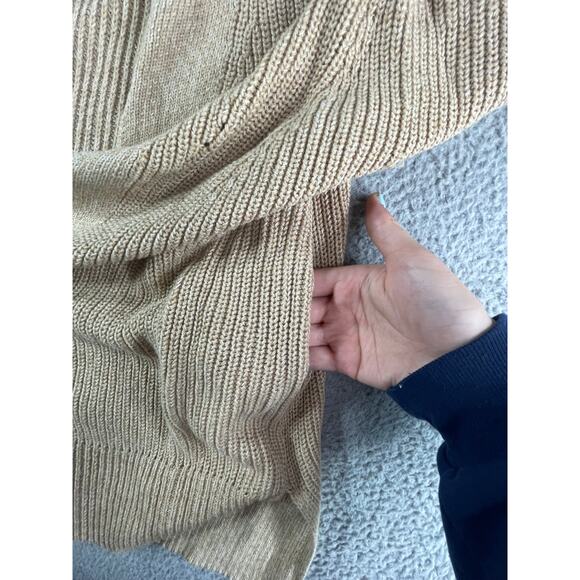 Universal Thread Sweater Womens XS Tan Cardigan Open Front Long Pockets NWT - Picture 4 of 9